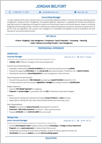 accounting manager resume sample by hiration sample accounting manager resumes